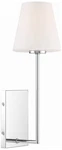 Crystorama Lena 17 1/2" High Chrome Wall Sconce. Fixed Price $198.00.