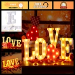 Love Lighted Marquee Sign - Battery Operated Led Table & Wall Decor For Valentin. Fixed Price $61.99.