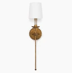 Clove Single Wall Sconce Antiqued Gold Leaf Elegant Lighting. Fixed Price $209.99.