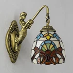 Victorian Style Tiffany Lighting Fixture Stained Glass Wall Sconce Lamp. Fixed Price $59.90.