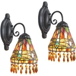 Dale Tiffany TC20286 Dragonfly Beaded Wall Sconce Antique Bronze. Fixed Price $199.99.