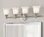 Hampton Bay Olgelthorpe 4-LIGHT Bathroom Vanity Chrome 1001220867. Fixed Price $39.95.