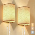 Plug Wall Sconce, 3 Colors Sconces Set Of Two, Industrial Wal.... Fixed Price $36.52.