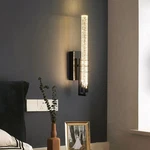 Contemporary Led Crystal Wall Sconce Lamp Linear Lighting Fixture 18". Fixed Price $79.90.