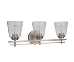 Craftmade Drake - 19624BNK3 Light Vanity Fixture Brushed Polished Nick. Fixed Price $56.94.