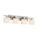 Used Justice Design FSN-8704-55-OPAL-NCKL Fusion Aero Light Bath Bar-brushed. Fixed Price $423.30.