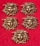 1 (one) Vintage Versace Medusa Home Decor Wall Plaque 3D Solid Brass Gold. Fixed Price $135.88.