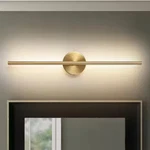 Aidan 1-LIGHT Gold Dimmable Led Wall Horizontal Sconce Vanity 27.7 Long. Fixed Price $31.99.