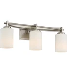 Quoizel Lighting Taylor Bathroom Vanity Light, Brushed Nickel - TY8603BN. Fixed Price $130.00.