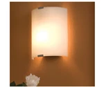 Eglo Grafik 11 In. X 1-LIGHT Chrome Wall Sconce With Satin Glass Shad. Fixed Price $22.43.