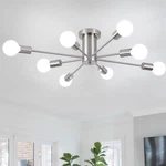 Sputnik Ceiling Fixture, 8 Lights Chandeliers, Mid Century Modern. Fixed Price $125.99.