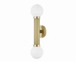 Hudson Valley Lighting 5102-AGB Reade 2-LIGHT Wall Sconce Aged Brass. Fixed Price $314.99.