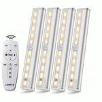 Ldopto Under Cabinet Lights Wireless With Remote Control 4 Pack, Warm White. Fixed Price $45.82.