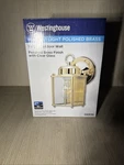 Westinghouse 66936 Polished Brass Clear Incandescent Wall Lantern 8-1/4 In.. Fixed Price $25.50.