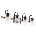 5140 Pepper Glass Lighting Series 4-LIGHT Bathroom Vanity Textured. Fixed Price $355.00.