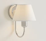 Bestseller Pottery Barn Holmes Linen Shade Sconce (10") Polished Nickel. Fixed Price $61.79.