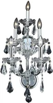 Maria Theresa Chrome Crystal Wall Sconce, 5-LIGHT. Fixed Price $505.00.