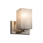 Justice Fusion Wall Sconce In Brushed Nickel FSN-8441-15-WEVE-NCKL-LED1-700. Fixed Price $198.40.