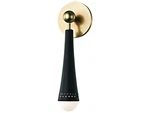 Hudson Valley Lighting 2120-AGB Tupelo 1-LIGHT Led Wall Sconce; Black & Brass. Fixed Price $95.00.