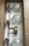 Elegant Lighting Collier LD2322SG Wall Sconce Satin Gold Glass Metal. Fixed Price $190.00.