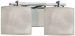 Justice Design CLD-8442-30-CROM Clouds 17" Era 2-LIGHT Bath Vanity Light, Chrome. Fixed Price $160.00.