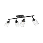 4-LIGHT Track Lighting Kit Bathroom Wall Fixtures, Black Directional Ce.... Fixed Price $168.77.