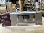 Home Decorators Helenwood 22 In. 3-LIGHT Matte Black Bathroom Vanity. Fixed Price $44.00.