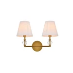 Living District Bethany Light Vanity, Brass/white - LD7022W15BR. Fixed Price $118.00.