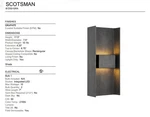 Brand New Sealed Box Troy Lighting Scotsman Outdoor Wall Sconce. Fixed Price $200.00.