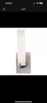 George Kovacs Tube 2 Light Wall Sconce, Brushed Nickel. Fixed Price $49.00.