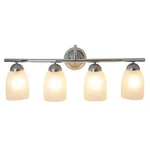 Monument 617519 Essen 29" 4-LIGHT Vanity Fixture(polished Chrome-brushed Nickel). Fixed Price $56.70.