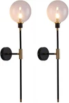 Lighting 1-LIGHT Sconces Wall Gold Black Modern Mounted Globe. Fixed Price $216.99.