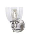 Evelyn Wall Sconce Light Fixture In Brushed Nickel - Home Decorators Collection. Fixed Price $24.99.