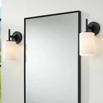 Possini Euro Nanni 12" High Matte Black Wall Sconce Set Of. Fixed Price $199.98.