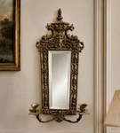 Vintage 21 Bradley & Hubbard Brass Beveled Mirror Candle Wall Sconce. Fixed Price $179.99.