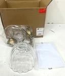 Golden Lighting Audra 1-LIGHT Wall Sconce Brushed Champagne Bronze Clear Glass. Fixed Price $74.99.