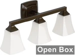 Moen YB5163ORB Voss 3-LIGHT Dual-mount Bathroom Vanity Fixture Frosted Glass. Fixed Price $172.69.