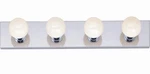 Satco Nuvo 24 In. 4-LIGHT Polished Chrome Vanity With No Shade 12 Pack. Fixed Price $149.99.