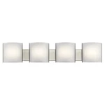 Kichler Bath 4LT Led, Brushed Nickel, White Acrylic - 10800NILED. Fixed Price $644.97.