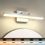 Brushed Nickel Vanity Lights - Dimmable 5CCT Bathroom Lighting Fixtures Over .... Fixed Price $48.47.