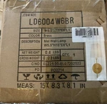 New Elegant Lighting Mel 15" Wall Sconce W/ Linen Shade LD6004W6BR Gold Brass. Fixed Price $89.00.