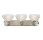 Yosemite Home Decor 1393SN Glacier Point 3-LIGHT Bath Vanity Light, Satin Nickel. Fixed Price $89.99.