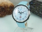 Russian Schiffuhr Hand Wound Men's Wristwatch 24 Hour World Time 9/16IN. Fixed Price $281.61.