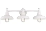 Design Lighting Kimball 3-LIGHT White Farmhouse Vanity 60W 31"W #579656. Fixed Price $17.00.