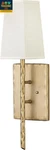 Tress Large Single Light Wall Sconce Hammered Details, Off-white Textured Shad. Fixed Price $381.99.