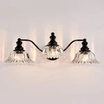 Rustic Black 3-LIGHT Farmhouse Vanity Lights For Elegant Bathroom Decor. Fixed Price $132.99.
