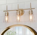 Farmhouse Gold Bathroom Vanity Light, Dule 3-LIGHT Modern Brass Bar. Fixed Price $46.50.
