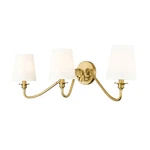 Z-lite Gianna Light Wall Sconce, Modern Gold/white 7509-3S-MGLD. Fixed Price $198.00.