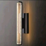 19 In. 1-LIGHT Integrated Led Black K9 Crystal Wall Sconce Bedroom Vanity Puyrnf. Fixed Price $199.00.