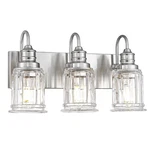 Bathroom Fixture, Hwh 3-LIGHT Vanity Brushed Nickel Modern Bathro.... Fixed Price $132.47.